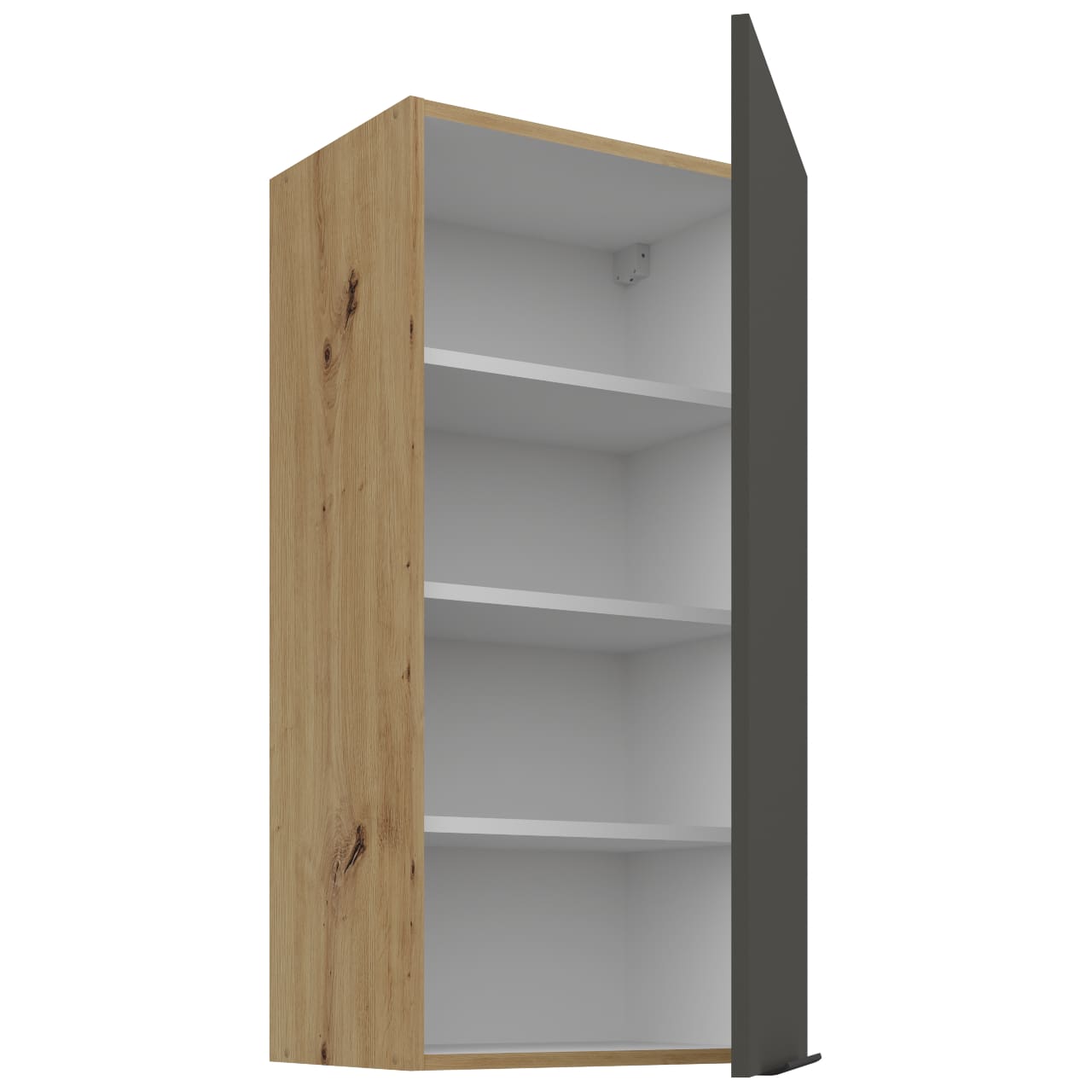 Skříňka horní 45 ERIS 38 dub artisan / grafit - Obrázek 2