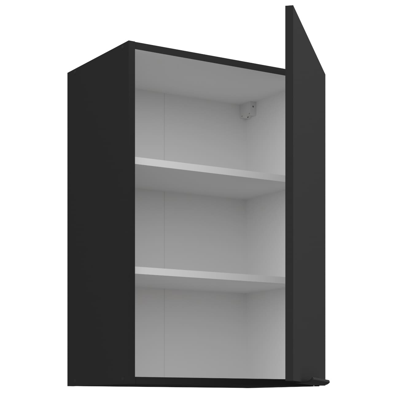 Skříňka horní 50 ERIS 34 černý mat / černý - Obrázek 2