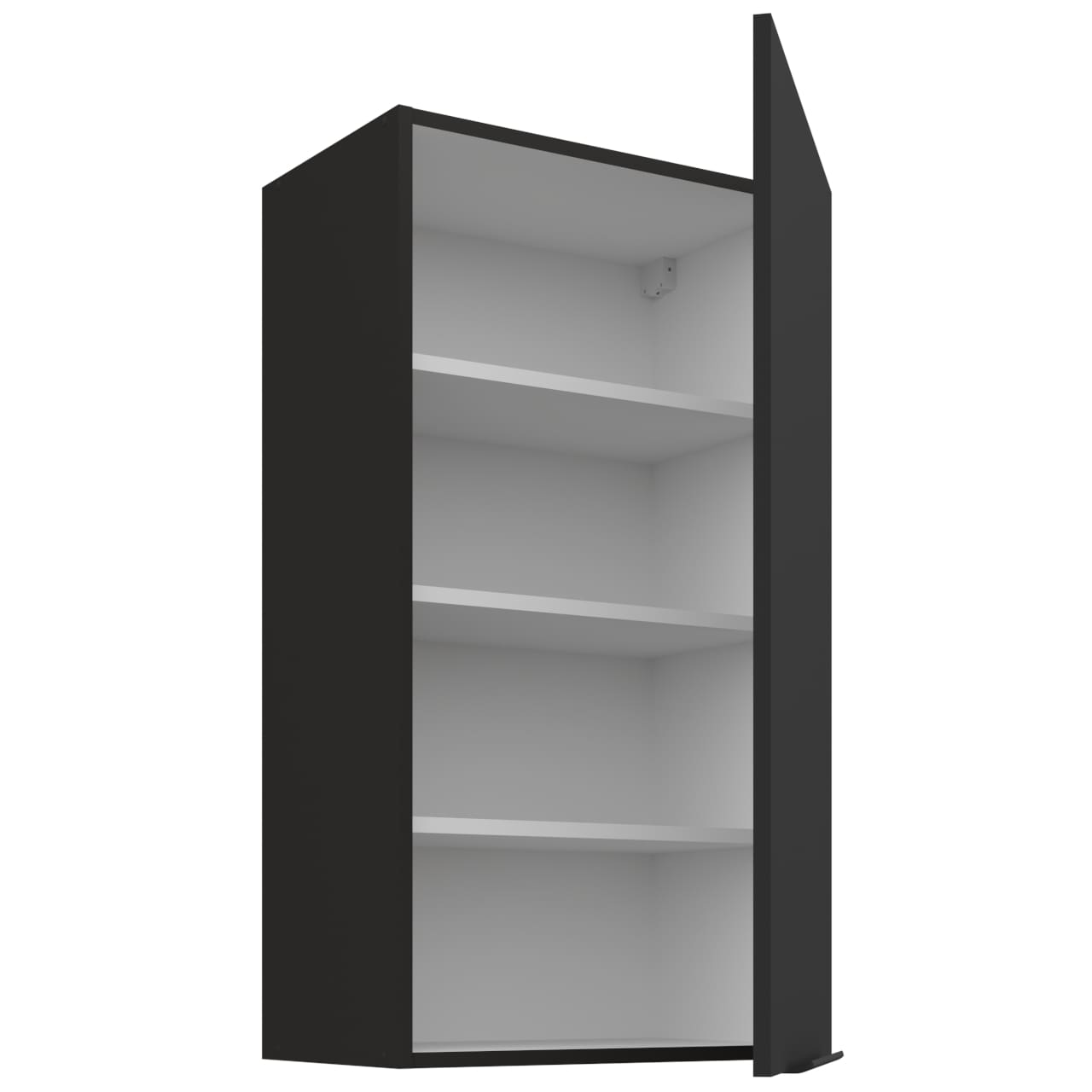 Skříňka horní 50 ERIS 35 černý mat / černý - Obrázek 2