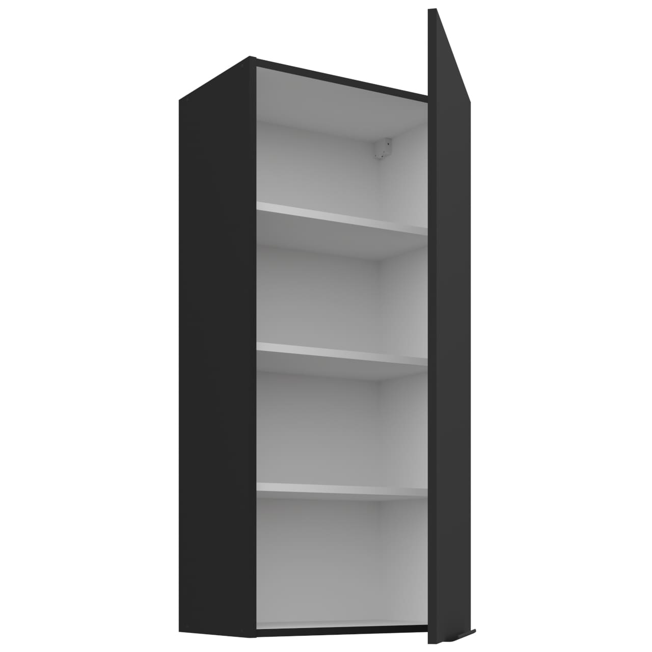 Skříňka horní 50 ERIS 36 černý mat / černý - Obrázek 2