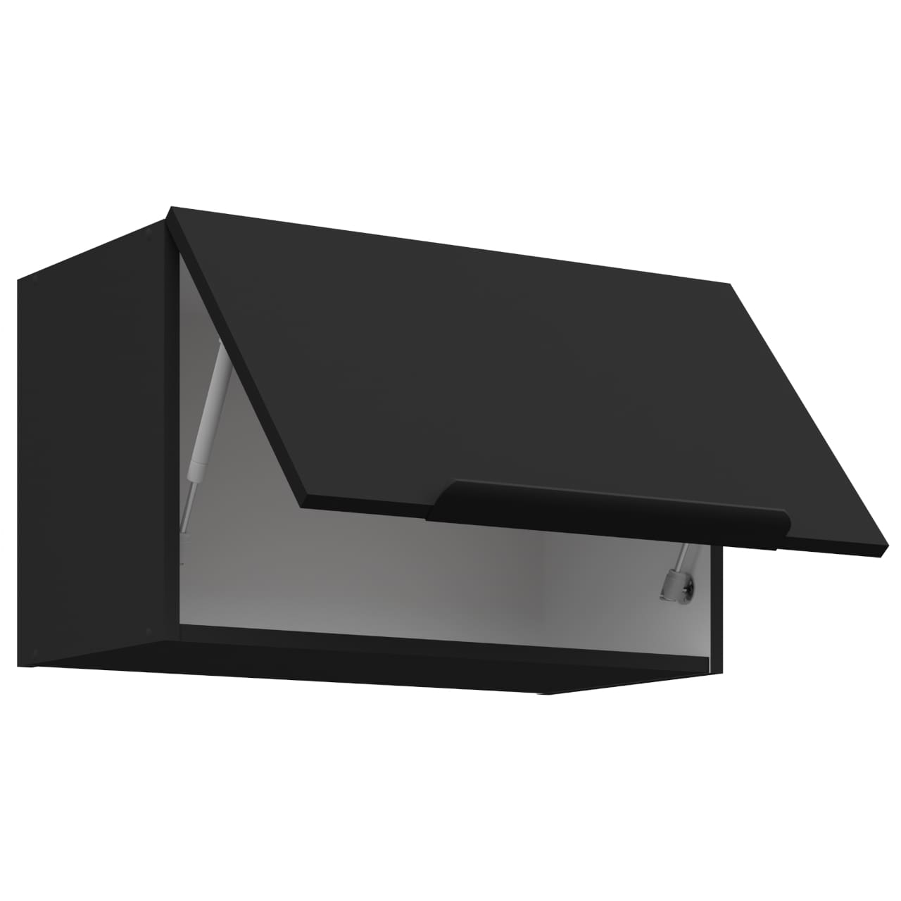 Skříňka horní 60 ERIS 21 černý mat / černý - Obrázek 2