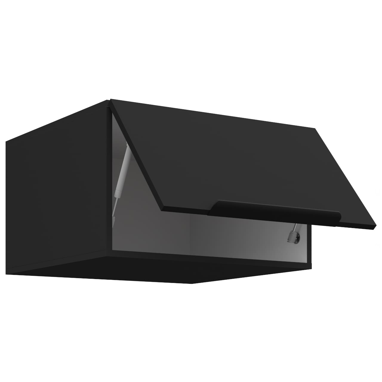 Skříňka horní 60 ERIS 22 černý mat / černý - Obrázek 2