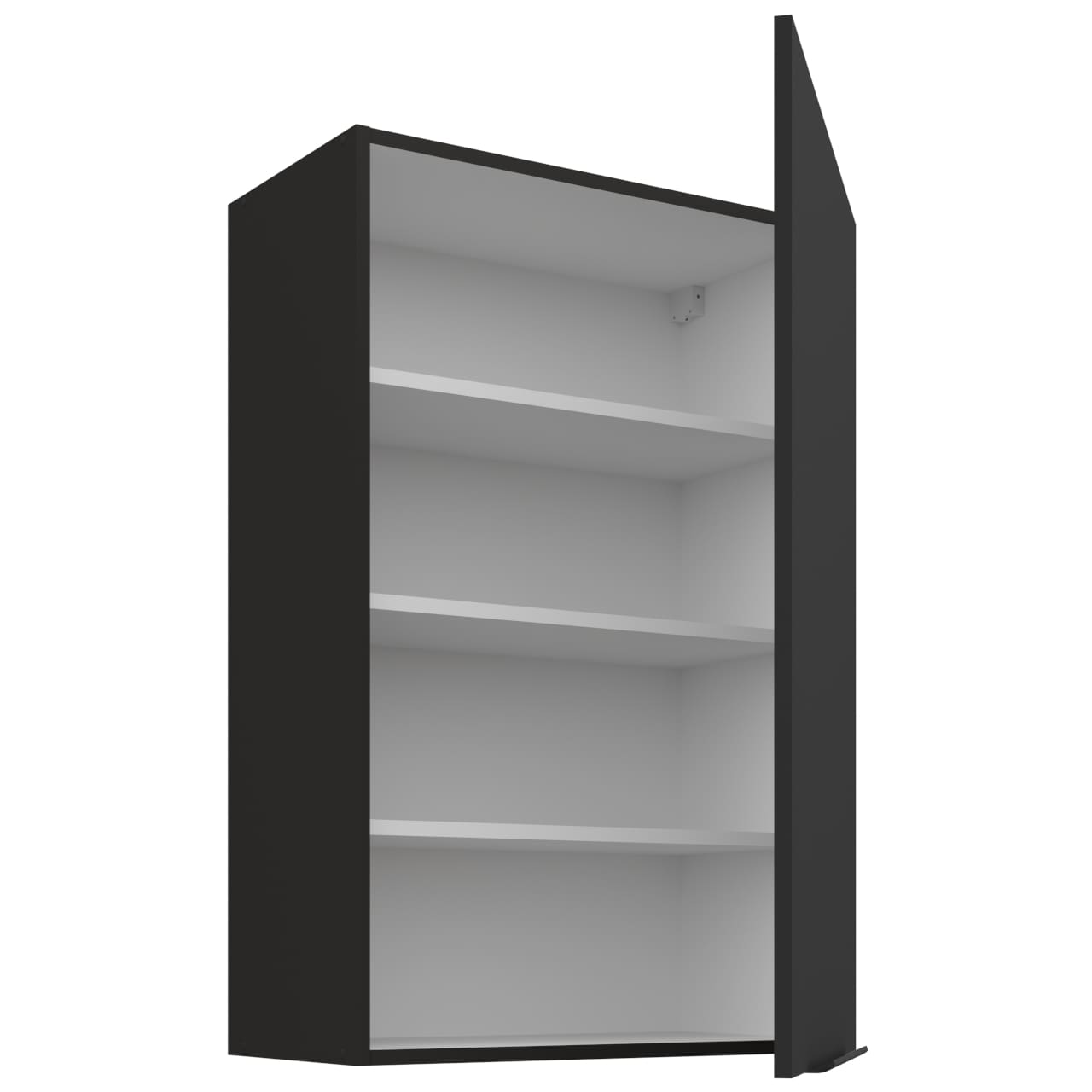 Skříňka horní 60 ERIS 24 černý mat / černý - Obrázek 2