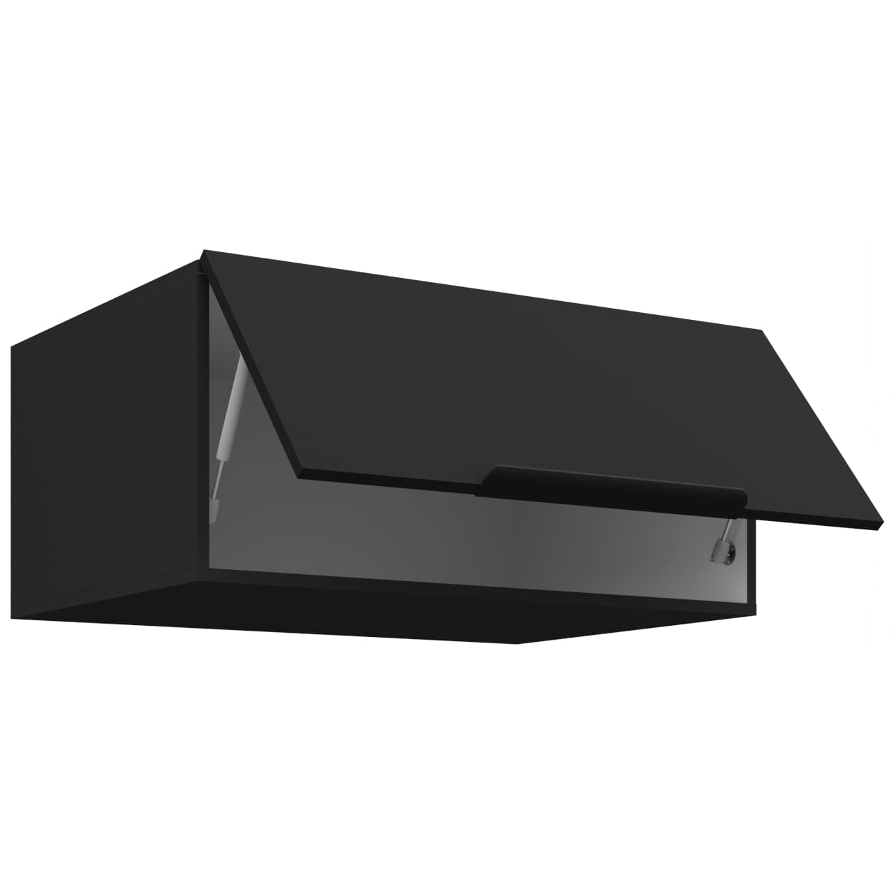 Skříňka horní 80 ERIS 17 černý mat / černý - Obrázek 2