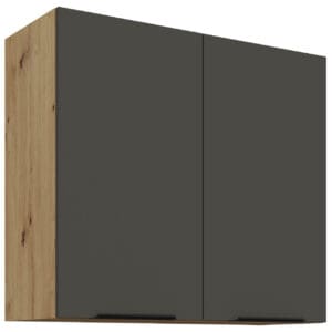 Skříňka horní 80 ERIS 18 dub artisan / grafit