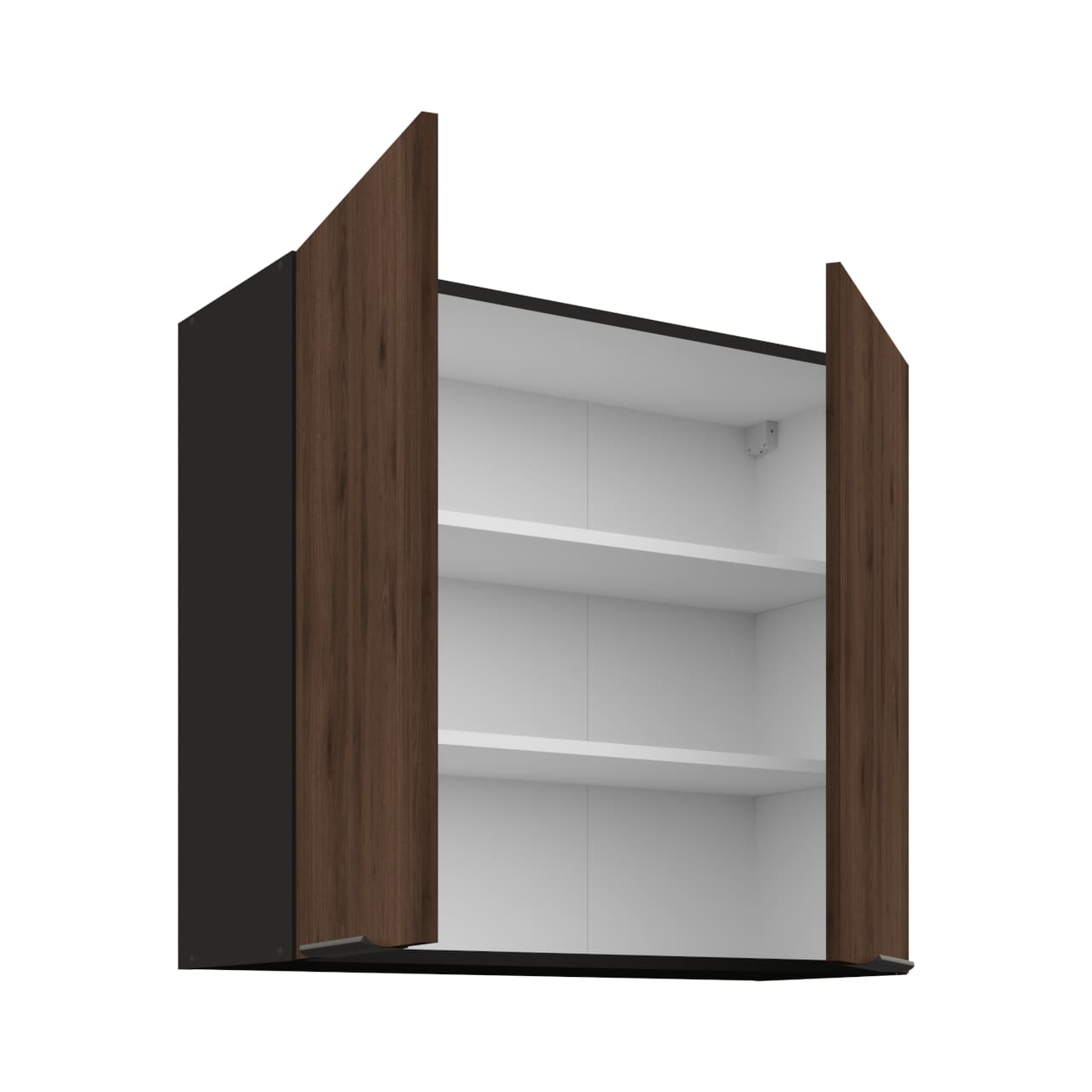 Skříňka horní 80 SILVIA 19 černý / ořech okapi - Obrázek 2