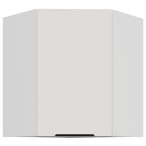 Skříňka horní rohová 60 ERIS 26 bílá / bílý mat