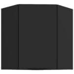 Skříňka horní rohová 60 ERIS 26 Černá mat / Černá AFM