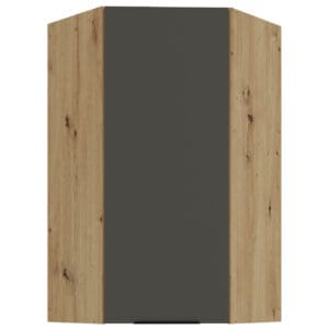Skříňka horní rohová 60 ERIS 28 dub artisan / grafit