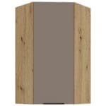Skříňka horní rohová 60 ERIS 28 Dub Artisan / Písková Šedá AFM