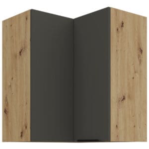 Skříňka horní rohová 60 ERIS 29 dub artisan / grafit