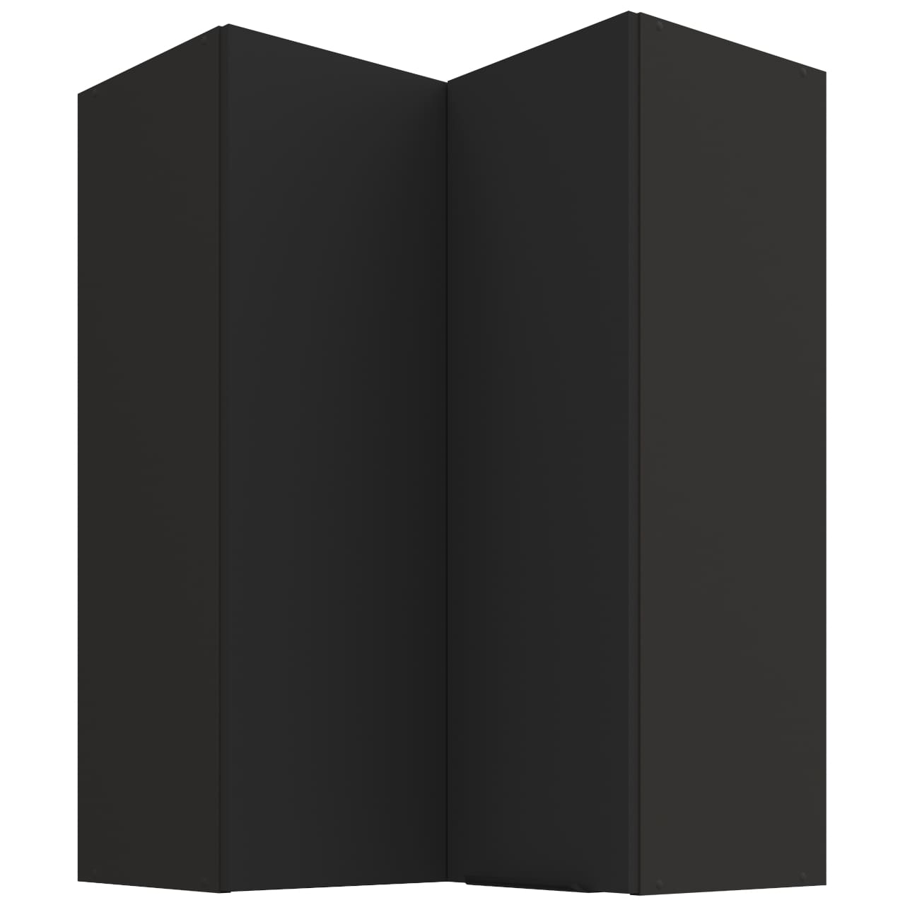Skříňka horní rohová 60 ERIS 30 černý mat / černý
