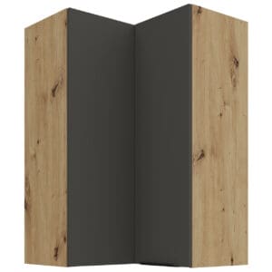 Skříňka horní rohová 60 ERIS 30 dub artisan / grafit