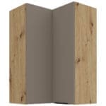 Skříňka horní rohová 60 ERIS 30 Dub Artisan / Písková Šedá AFM