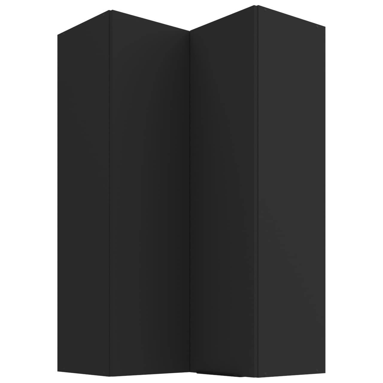 Skříňka horní rohová 60 ERIS 31 černý mat / černý
