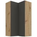 Skříňka horní rohová 60 ERIS 31 dub artisan / grafit AFM