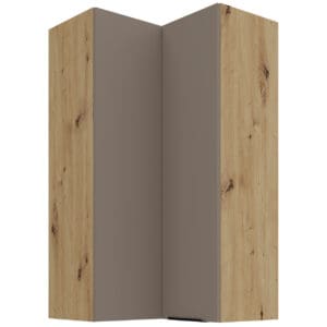 Skříňka horní rohová 60 ERIS 31 dub artisan / písková šedá