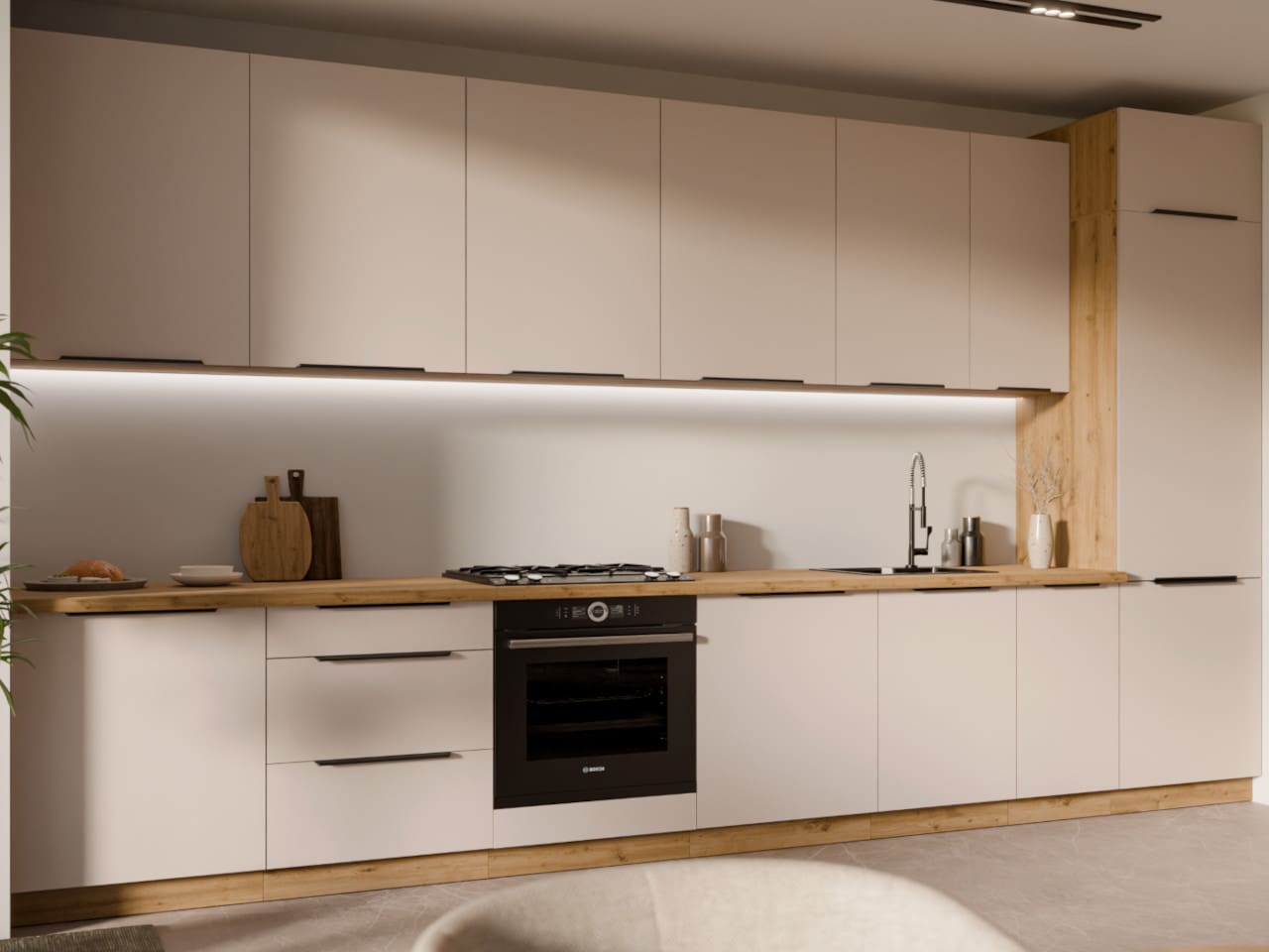 Skříňka horní rohová 60 IBARA 26 dąb artisan / kaszmir - Obrázek 5