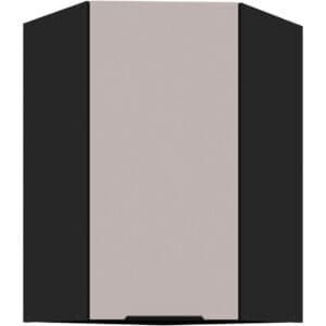 Skříňka horní rohová 60 SILVIA 28 černý / kašmír