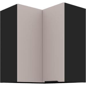 Skříňka horní rohová 60 SILVIA 29 černý / kašmír