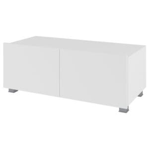 Skříňka RTV CALABRIA CL3 bílá / bílý lesk