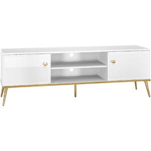 Skříňka RTV GOLDEN GL06 bílý lesk