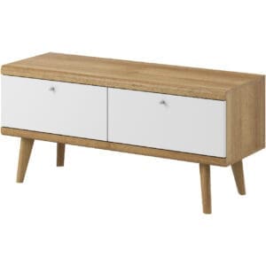 Skříňka RTV PIRMO 01 dub riviera / bílá