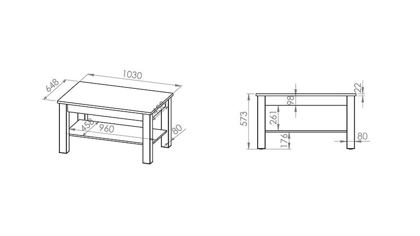Stůl CASTEL Sonoma VÝPRODEJ - Obrázek 2