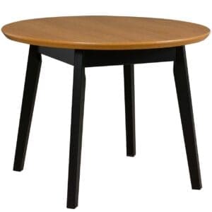 Stůl DS45 100x100/130 dubová dýha / černý