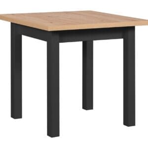 Stůl DS8 80x80/160 artisan laminát / černý