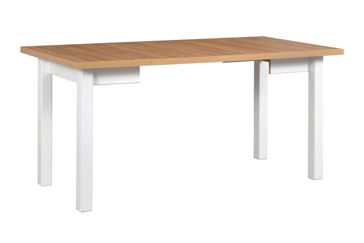 Stůl DS8 80x80/160 wotan laminát / bílý - Obrázek 2