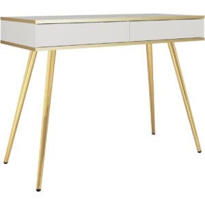 Toaletka ARA T102 bílá + zlatá