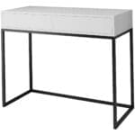 Toaletní stolek ALICANTE 100cm černá / bílá