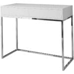 Toaletní stolek ALICANTE 100cm chrom / bílá
