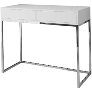 Toaletní stolek ALICANTE 100cm chrom / bílá