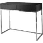 Toaletní stolek ALICANTE 100cm chrom / černá