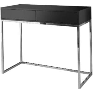 Toaletní stolek ALICANTE 100cm chrom / černá