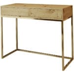 Toaletní stolek ALICANTE 100cm zlatý / dub wotan