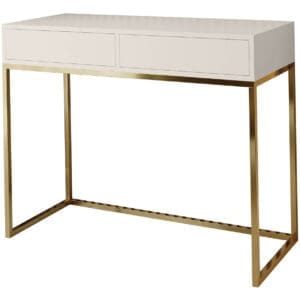 Toaletní stolek ALICANTE 100cm zlatý / kašmír