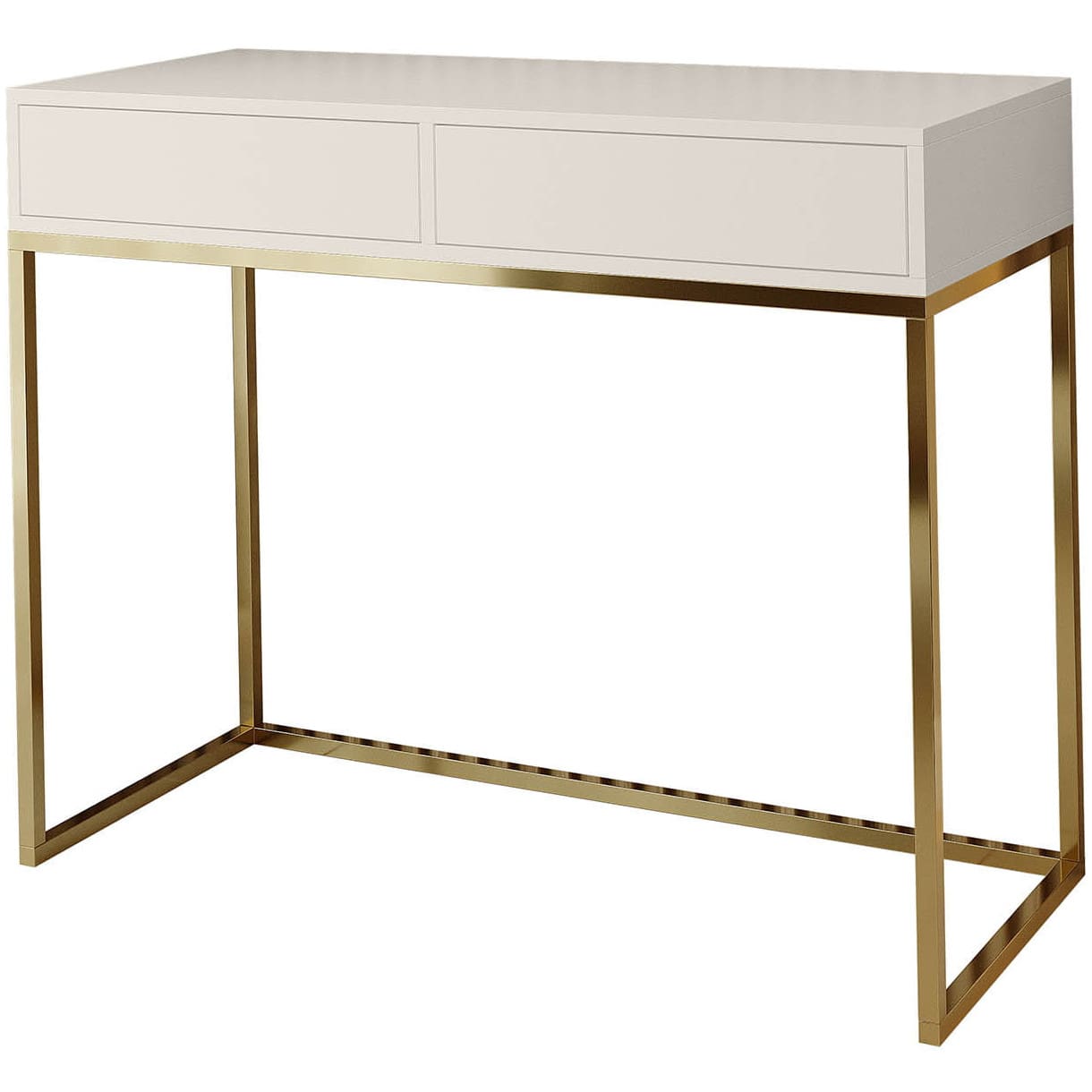 Toaletní stolek ALICANTE 80cm zlatý / kašmír