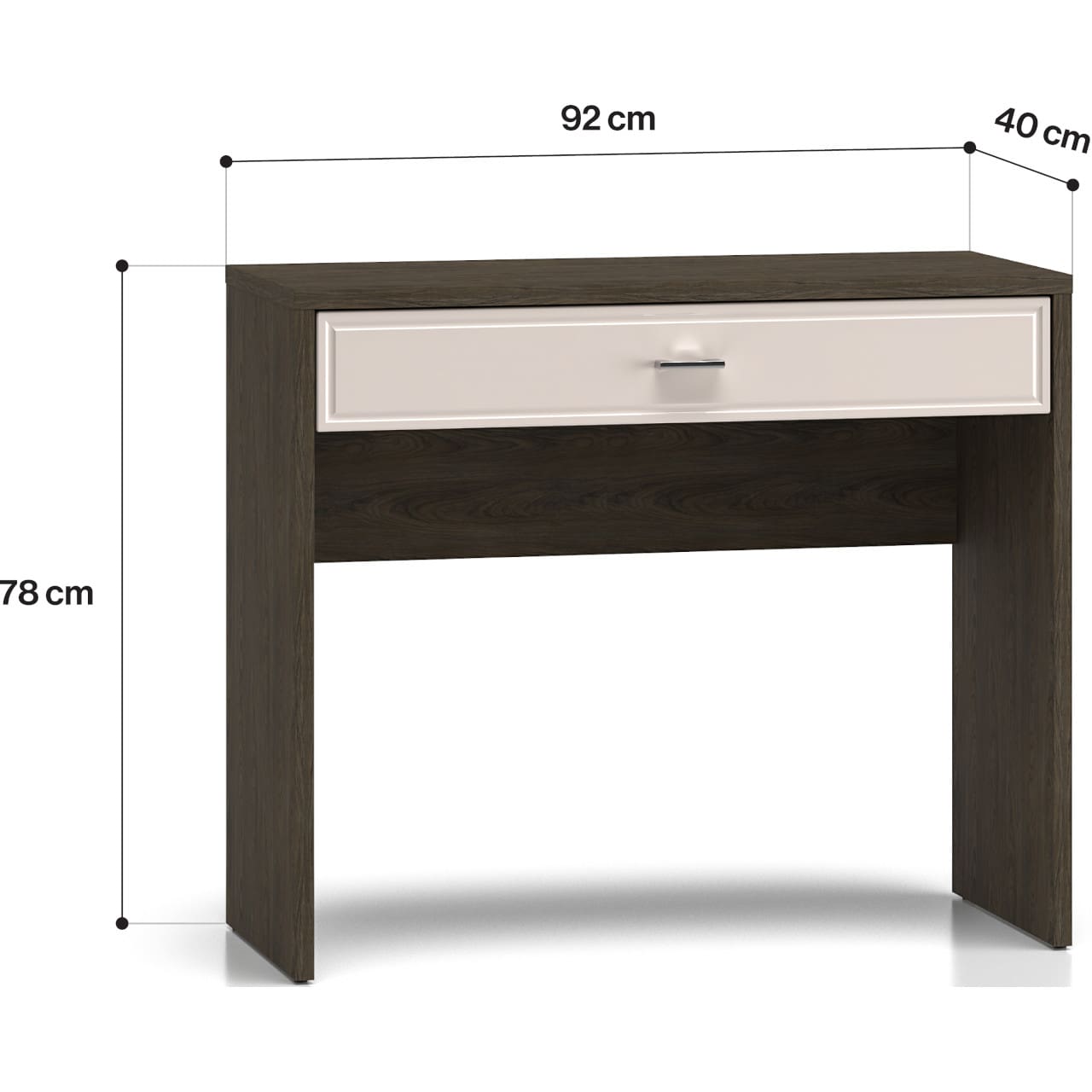 Toaletní stolek AVANTI 07 dub windmill tmavý / kašmír - Obrázek 4