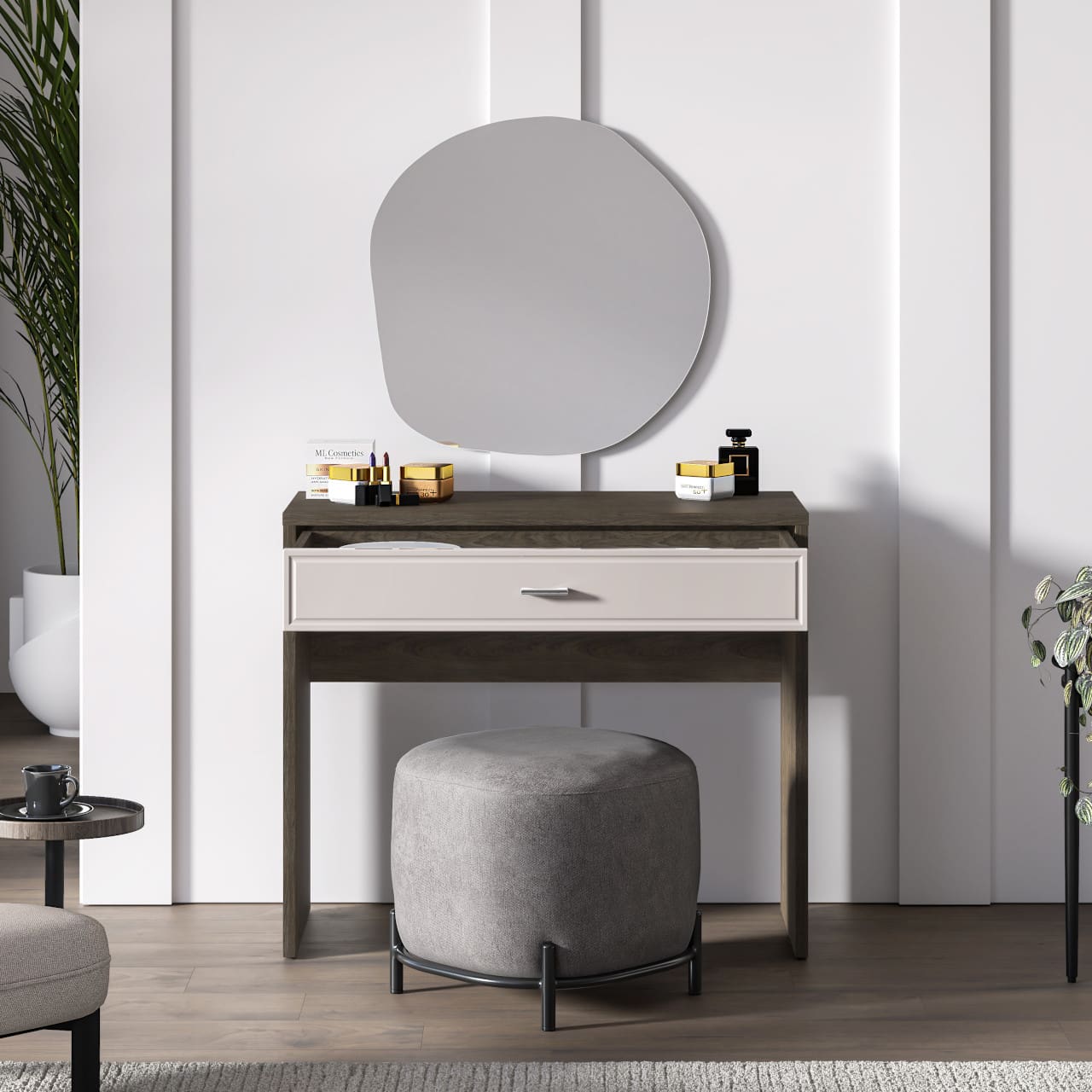 Toaletní stolek AVANTI 07 dub windmill tmavý / kašmír - Obrázek 6