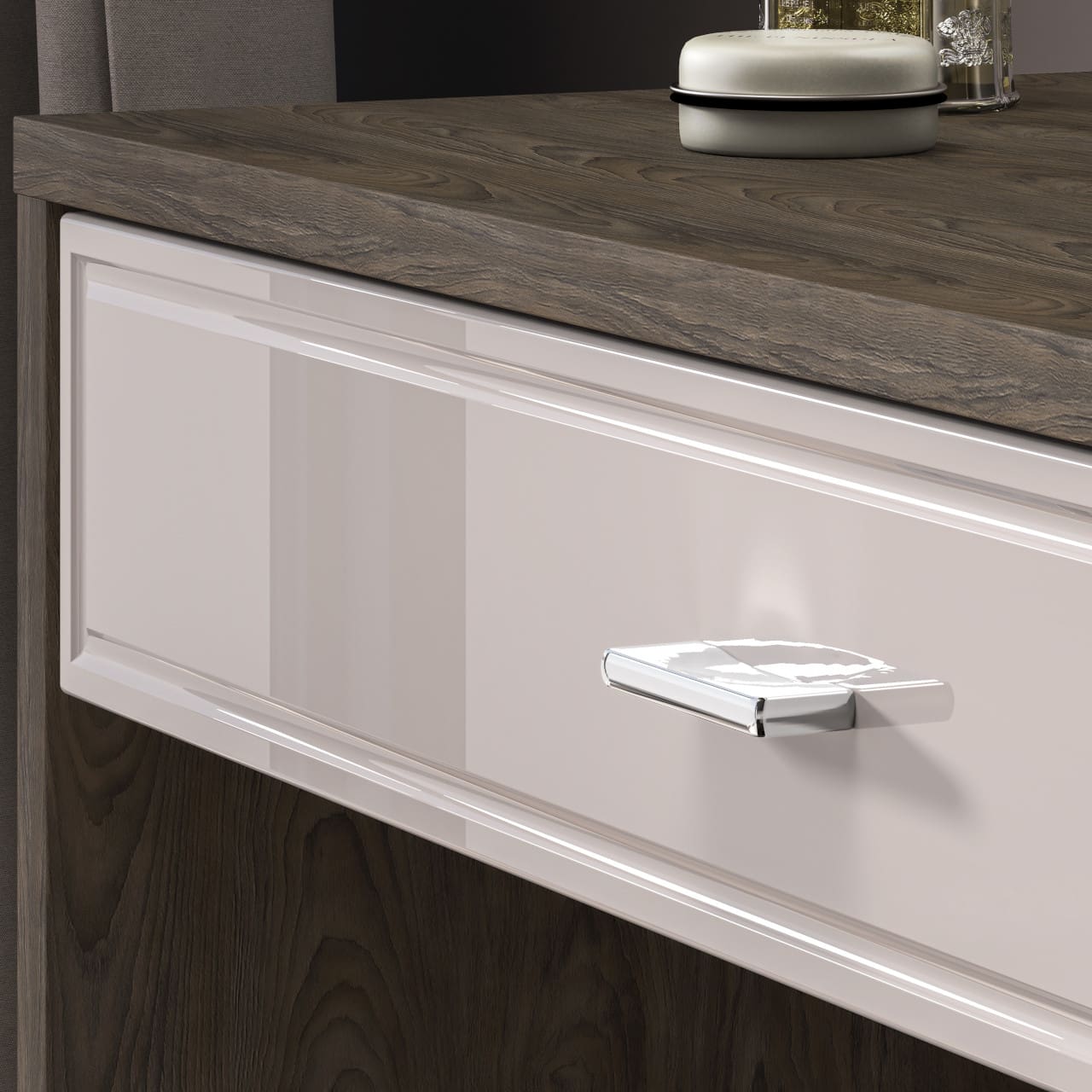 Toaletní stolek AVANTI 07 dub windmill tmavý / kašmír - Obrázek 7