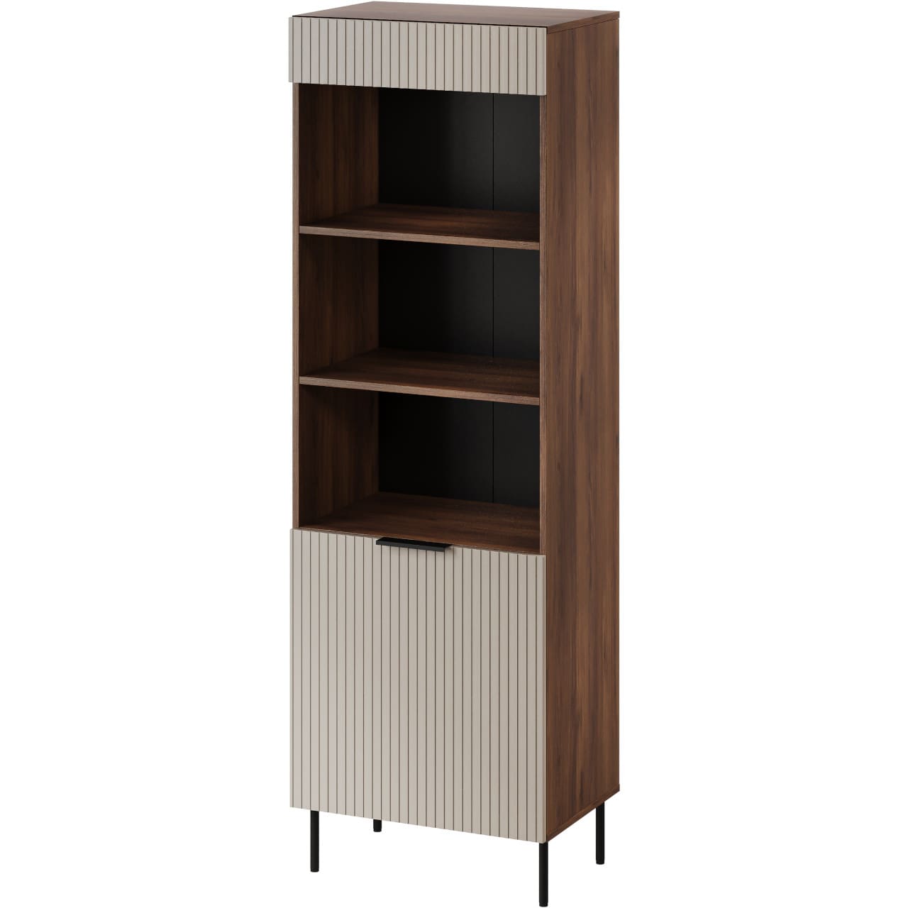 Vitrína ATOS 03 ořech warmia / kašmír