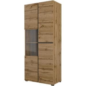 Vitrína CROSI 12 dub wotan / černá