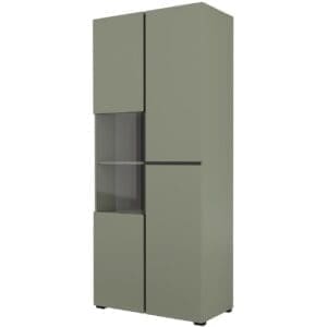 Vitrína CROSI 12 zelená / černá