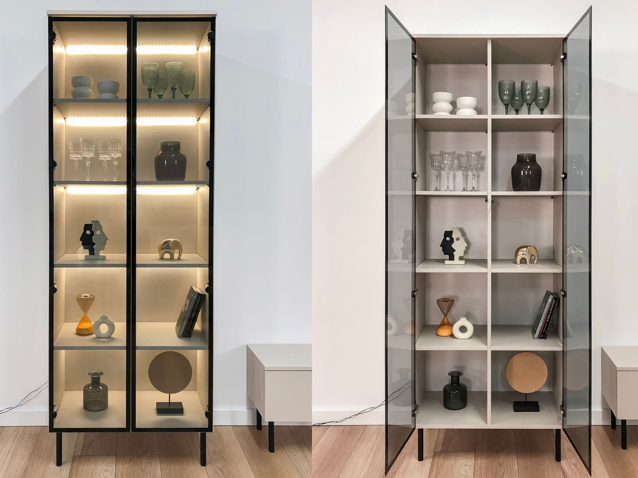 Vitrína FIGO 04 černá - Obrázek 7