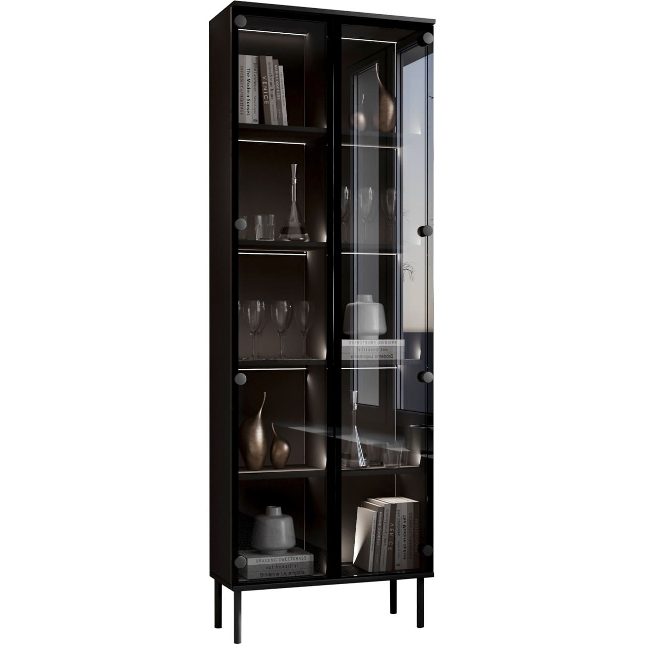 Vitrína FIGO 04 černá - Obrázek 2