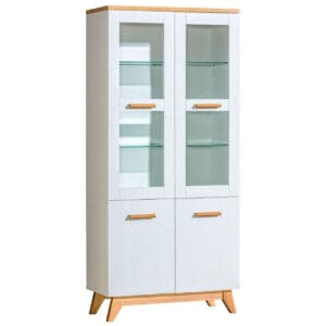 Vitrína LYKKE SV3 borovice andersen / dub nash