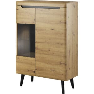 Vitrína NARDI 05 dub artisan / černá